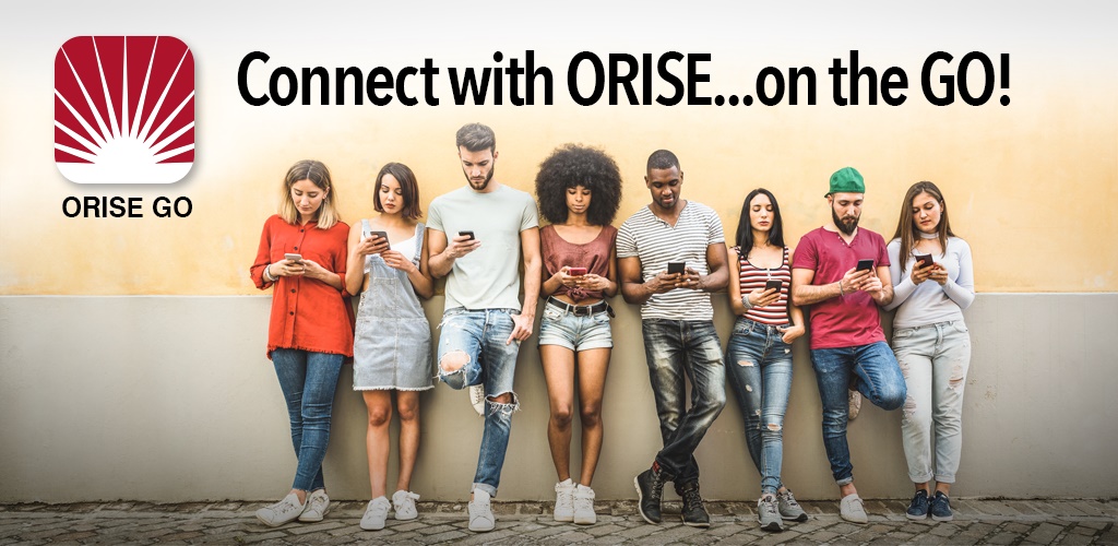 Connect with ORISE on the Go - group of students using the ORISE Go mobile app