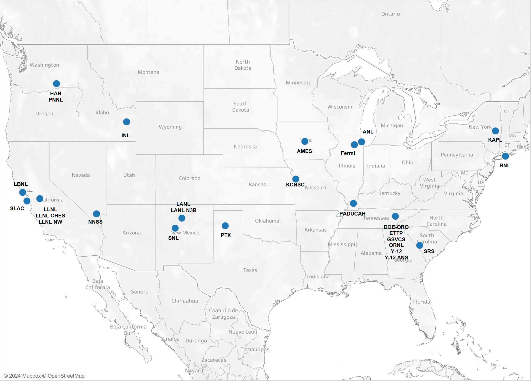 Geographical Locations for 27 Active BAWR Reporting Organizations (2021) infographic