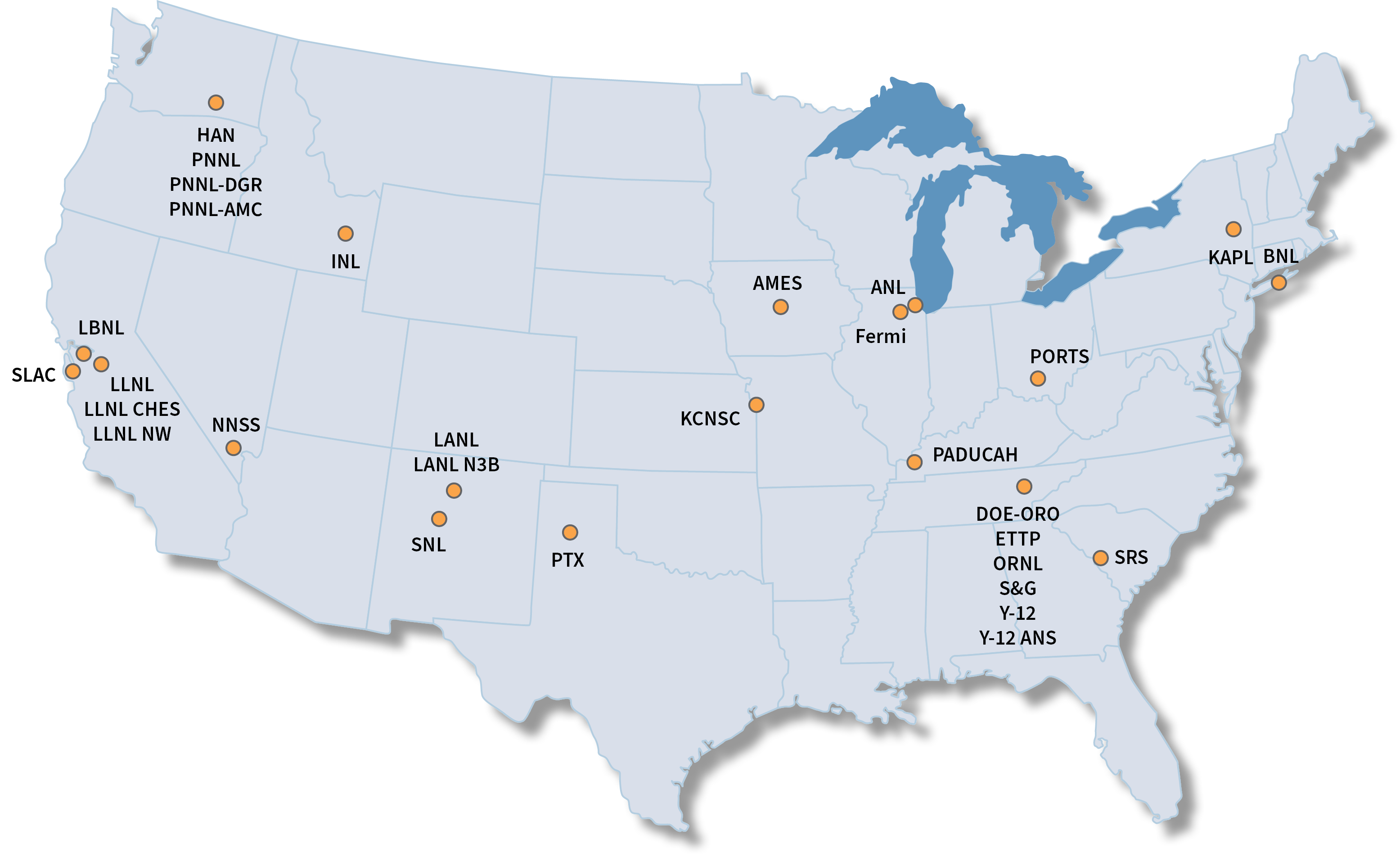 Geographical Locations for 30 Active BAWR Reporting Organizations (2024) infographic