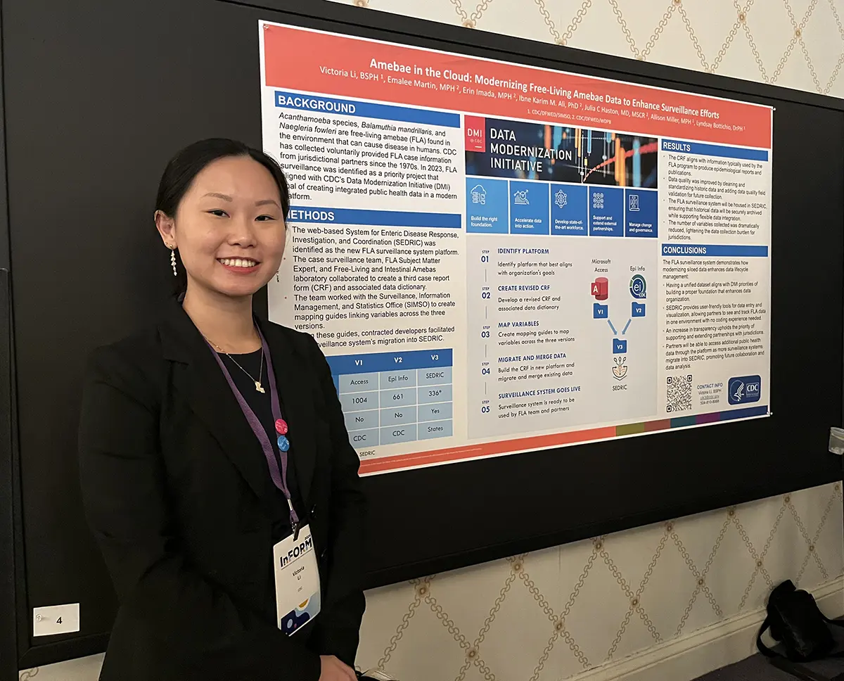 Centers for Disease Control Participant helps with the creation of more secure and effective public health data collection