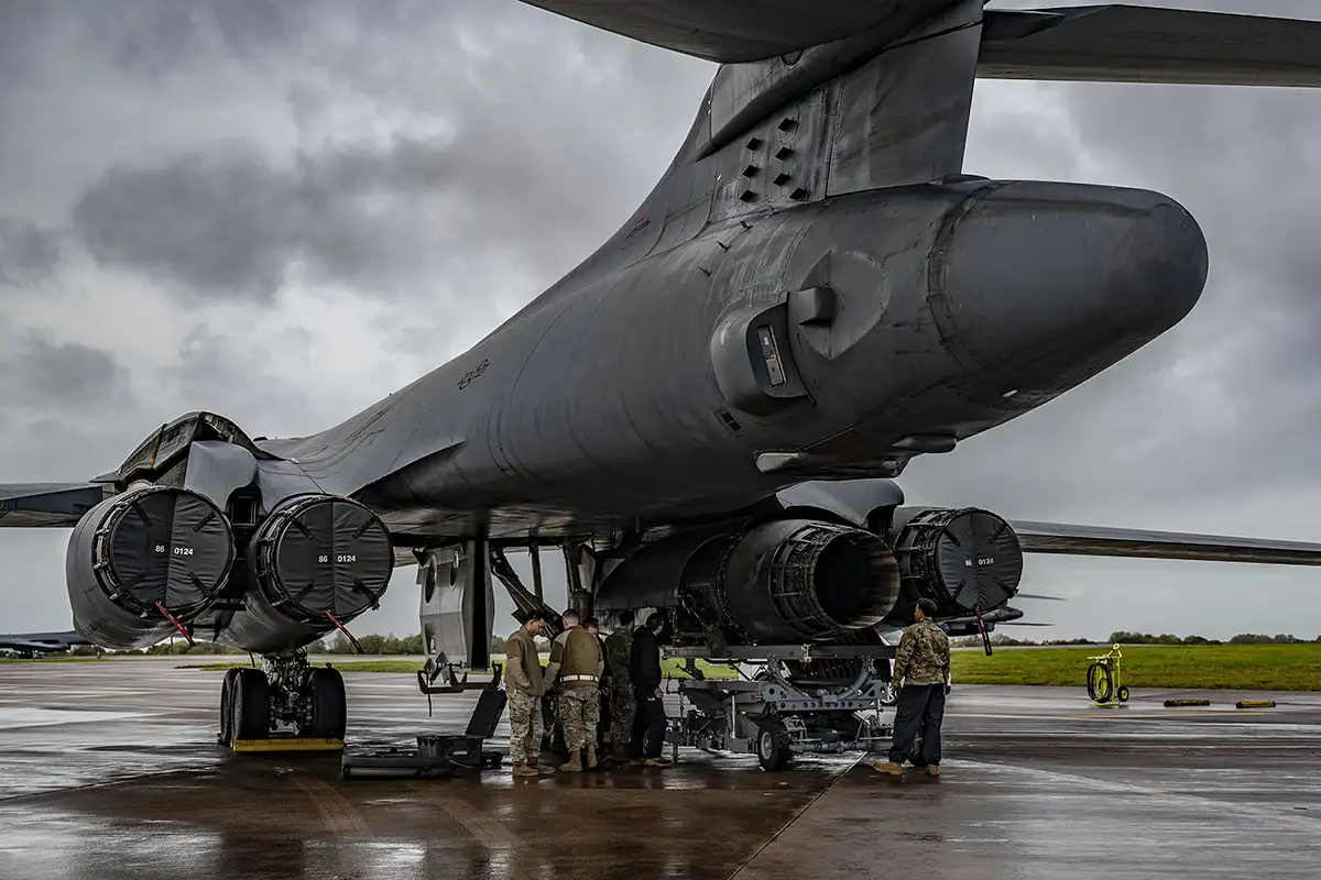 Image of aircraft in hanger