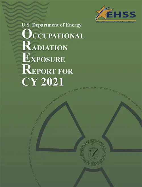 Occupational Radiation Exposure Report cover