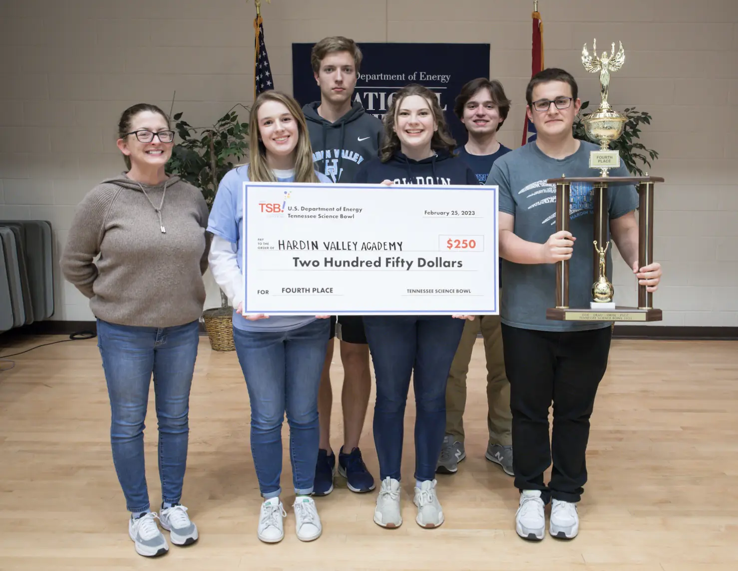 Tennessee Science Bowl fourth place - Hardin Valley Academy 