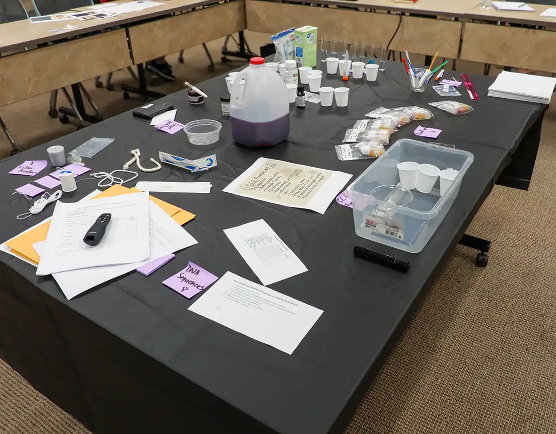 Mystery solved: ORISE course helps teachers create mock crime scenes to infuse forensic chemistry