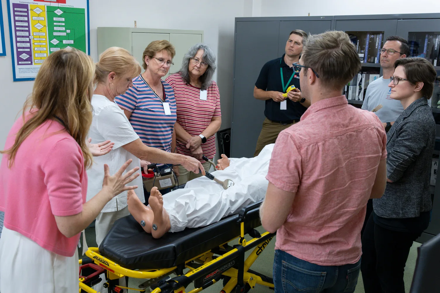 Medical professionals participate in a REAC/TS Continuing Medical Education course