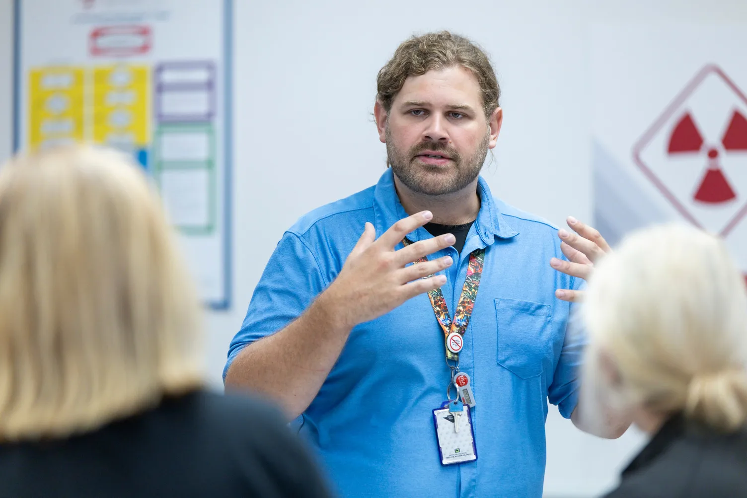 Instructor presents to participants during a Radiation Emergency Medicine course