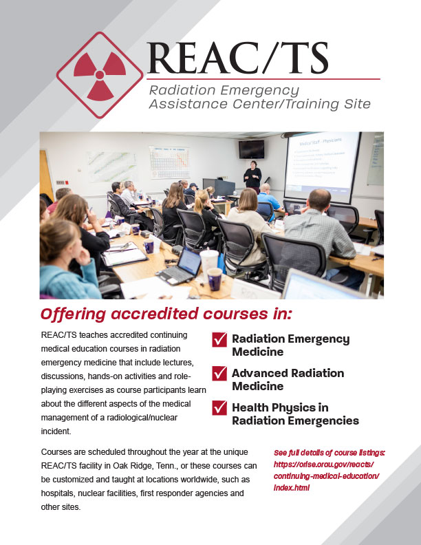 REAC/TS Course Brochure
