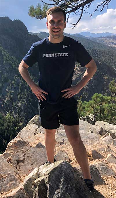 Gage Reber researches new technologies for developing wind energy capabilities